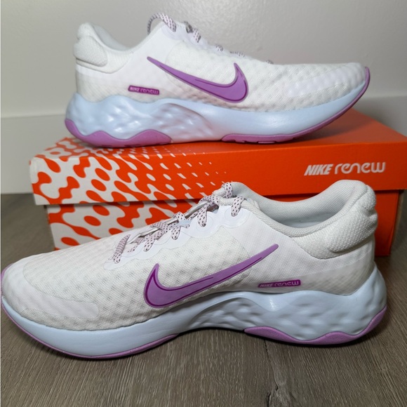 Nike Renew Ride 3 Training Sneakers White Pink Women’s Size 9 New - Picture 1 of 6